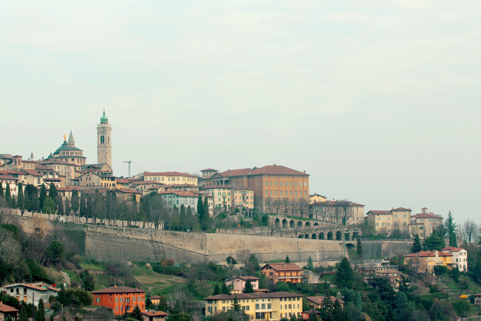 Città Alta di Bergamo vista dalle Mura Venete